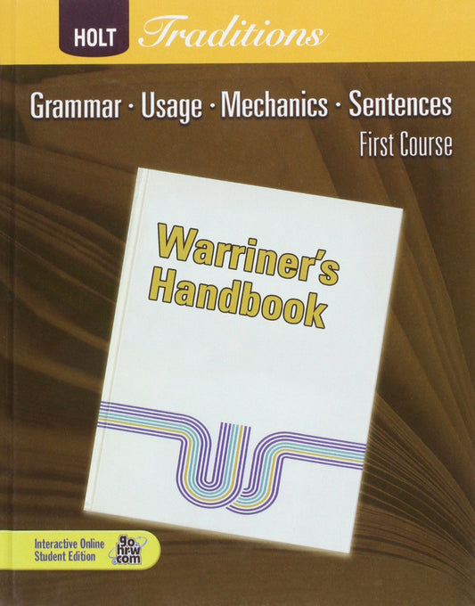 Warriner's Handbook, First Course - 4486