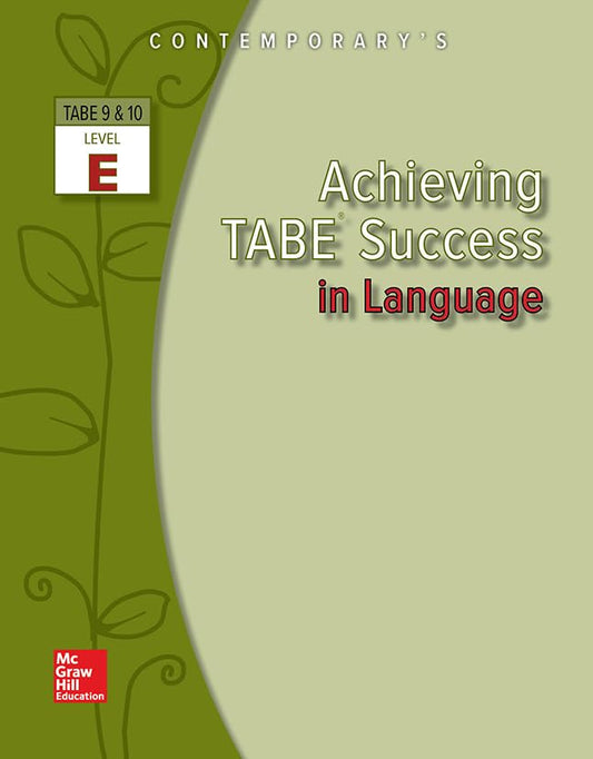 Achieving TABE Success In Language, Level E Workbook (Achieving TABE Success for TABE 9 & 10) - 6111