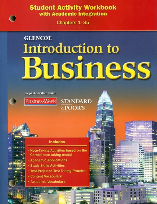 Introduction To Business, Chapters 1-35, Student Activity Workbook (BROWN: INTRO TO BUSINESS) - 2067
