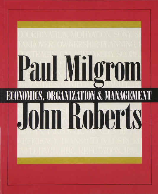 Economics, Organization and Management - 5919