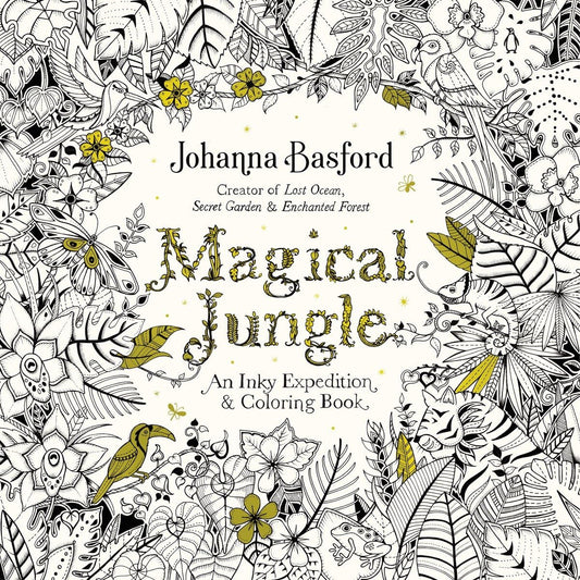 Magical Jungle: An Inky Expedition and Coloring Book for Adults - 2716