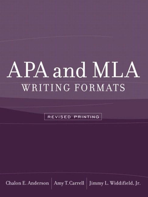 APA and MLA Writing Formats (Revised Printing) - 6213