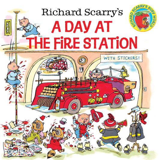 Richard Scarry's A Day at the Fire Station (Pictureback) - 2870