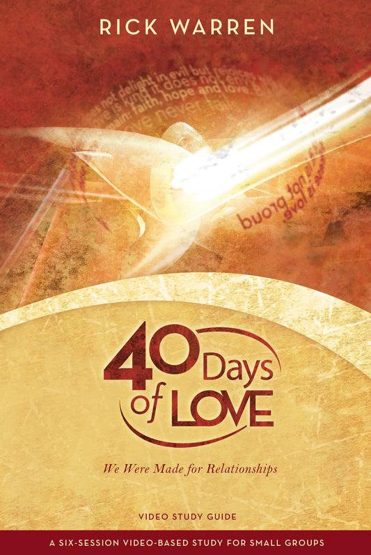 40 Days of Love Bible Study Guide: We Were Made for Relationships - 7069