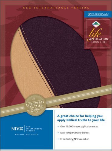 Life Application Study Bible New International Version/Desert Sand/Port/European Leather