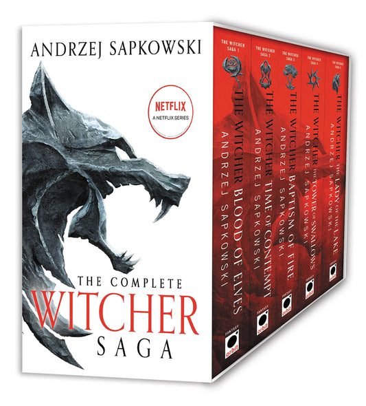The Witcher Boxed Set: Blood of Elves, The Time of Contempt, Baptism of Fire, The Tower of Swallows, The Lady of the Lake - 6733