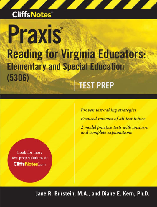 CliffsNotes Praxis Reading for Virginia Educators: Elementary and Special Education (5306) (CliffsNotes Test Prep) - 6139