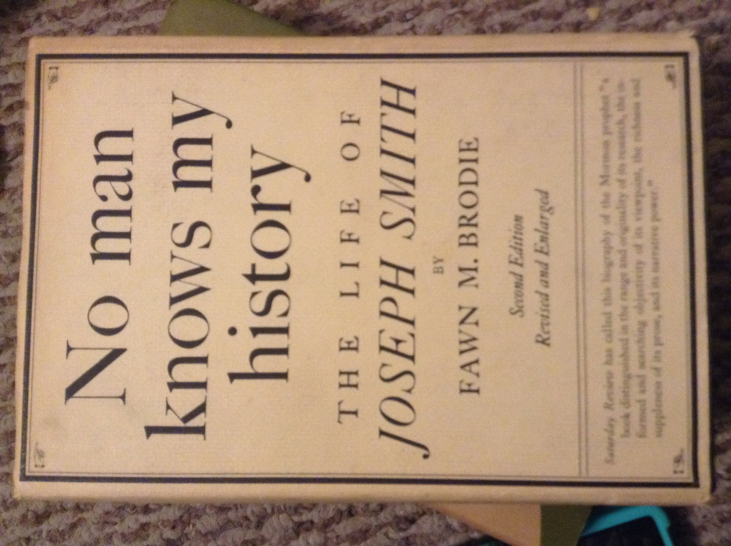 No Man Knows My History : The Life of Joseph Smith