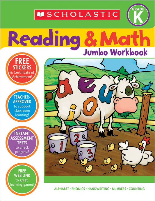 Scholastic Success with Reading and Math Jumbo Workbook - 5596