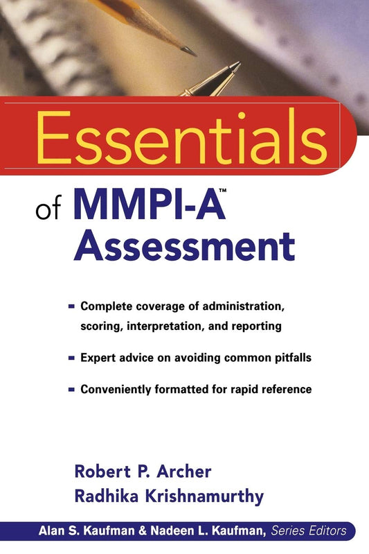 Essentials of MMPI-A Assessment (Essentials of Psychological Assessment Series) - 3069