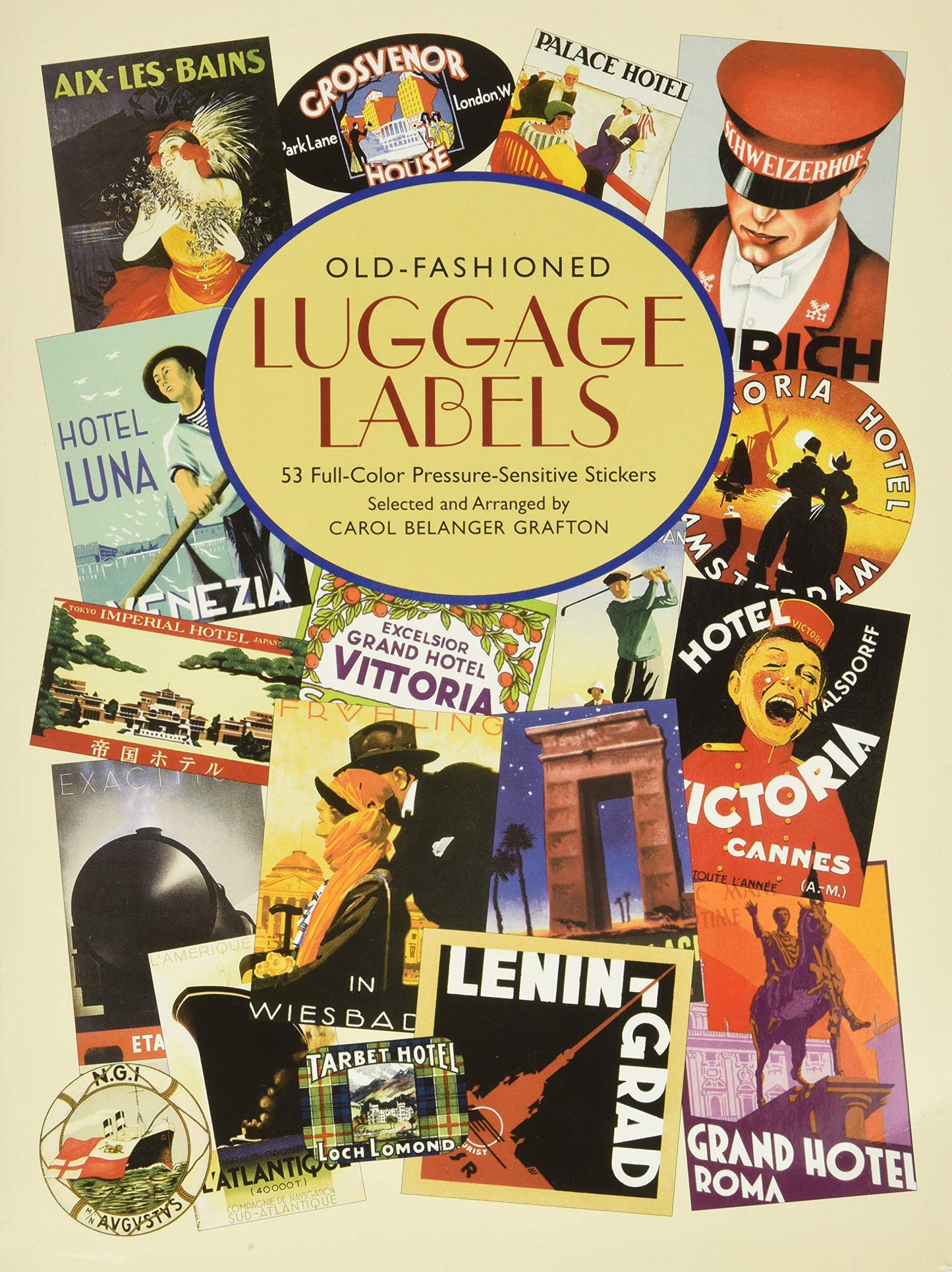 Old-Fashioned Luggage Labels (Dover Stickers) - 2868