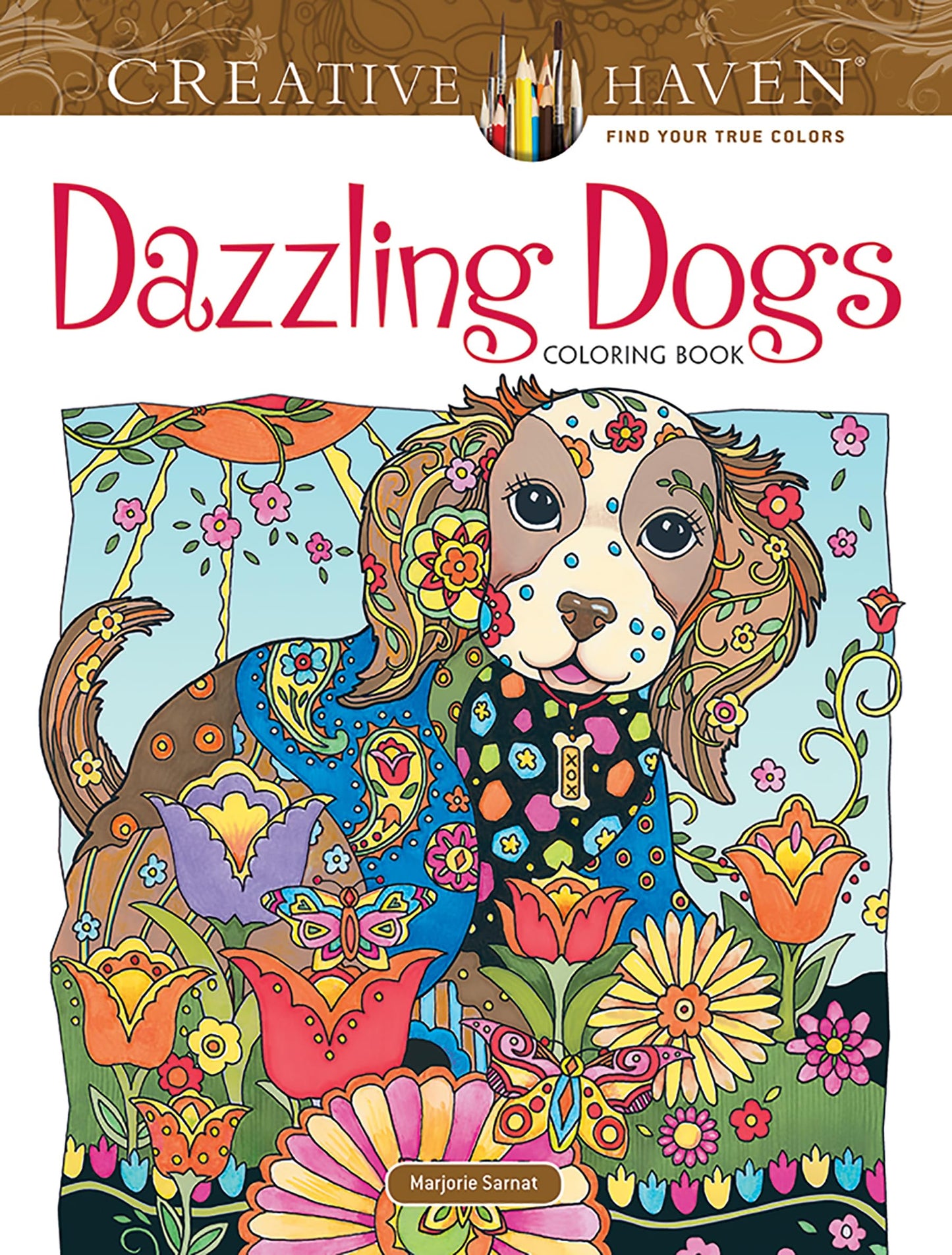 Creative Haven Dazzling Dogs Coloring Book: Relaxing Illustrations for Adult Colorists (Adult Coloring Books: Pets) - 4152