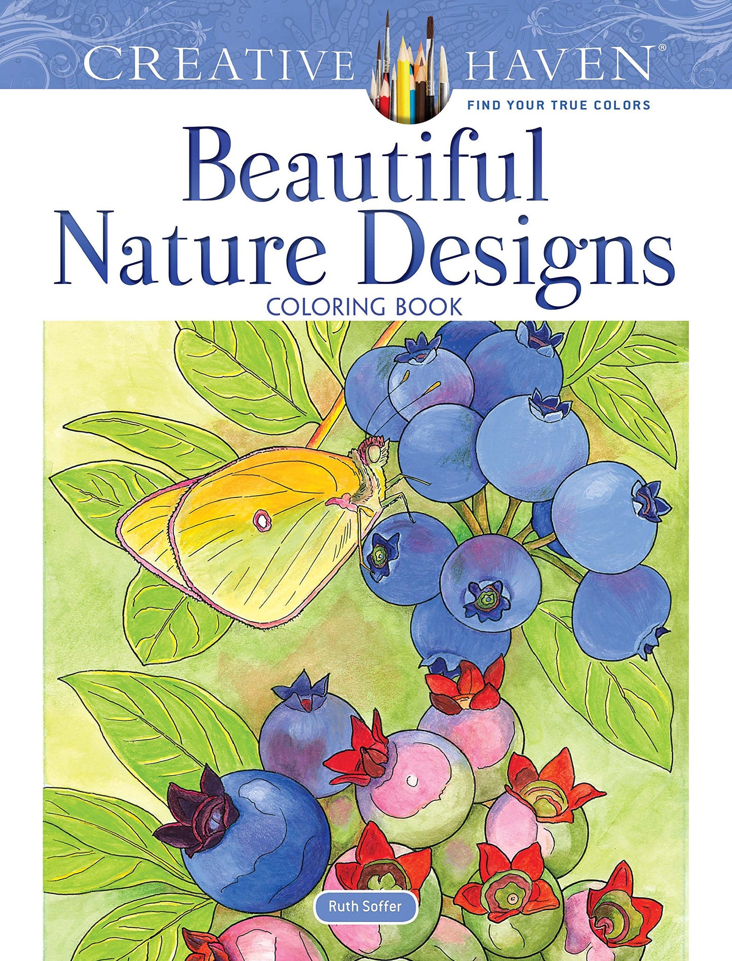 Creative Haven Beautiful Nature Designs Coloring Book: Relax & Find Your True Colors (Adult Coloring Books: Nature) - 751