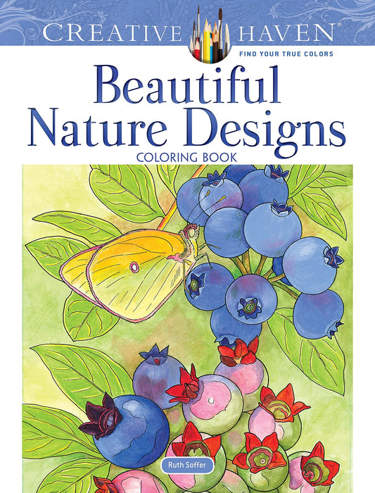 Creative Haven Beautiful Nature Designs Coloring Book: Relax & Find Your True Colors (Adult Coloring Books: Nature) - 751