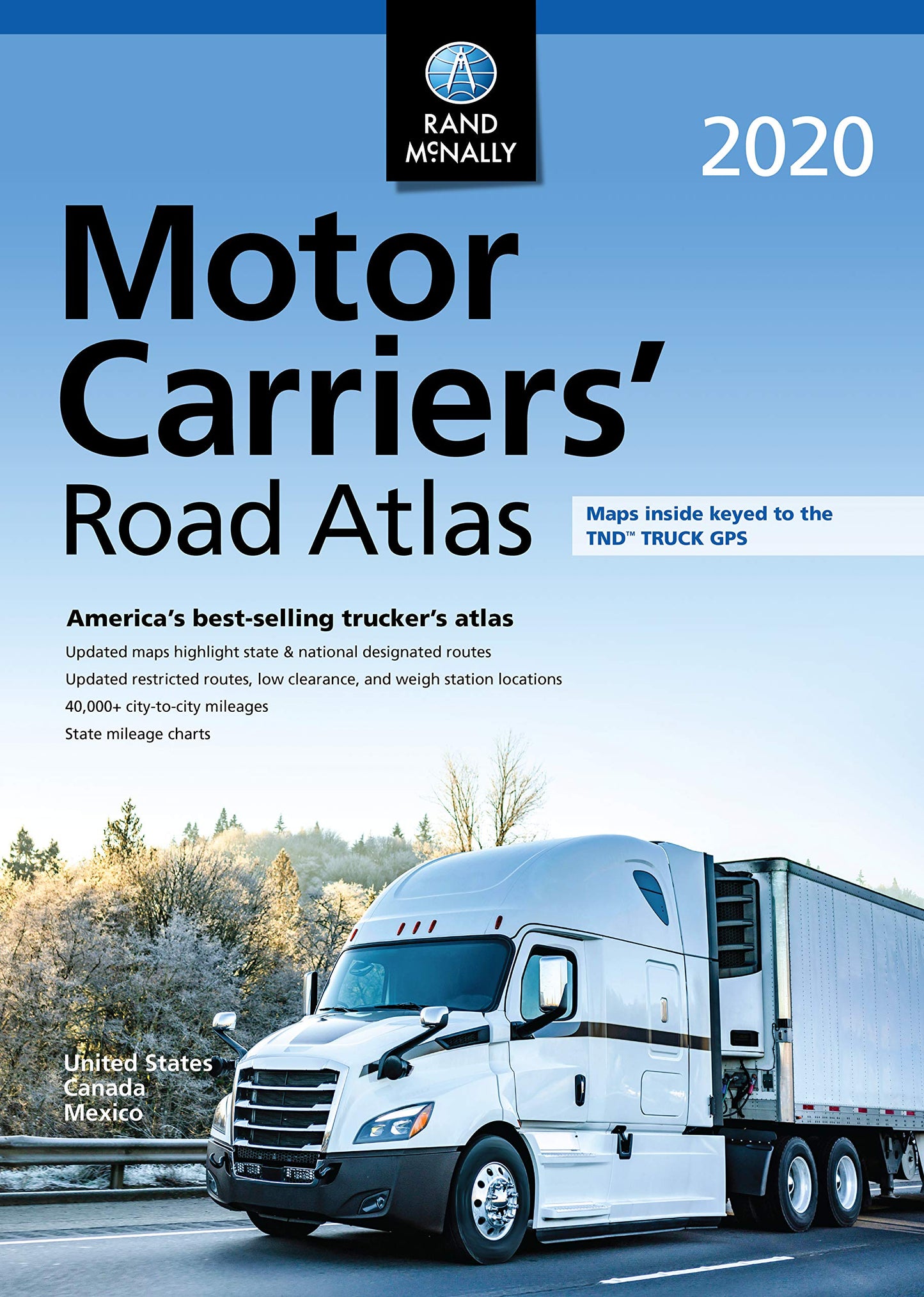 Rand McNally 2020 Motor Carriers' Road Atlas United States Canada Mexico