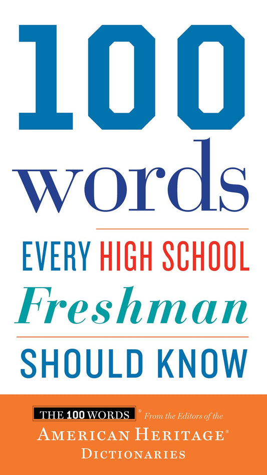 100 Words Every High School Freshman Should Know - 7529