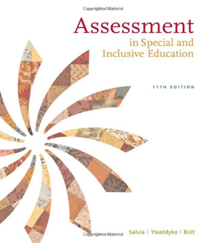Assessment: In Special and Inclusive Education - 1702
