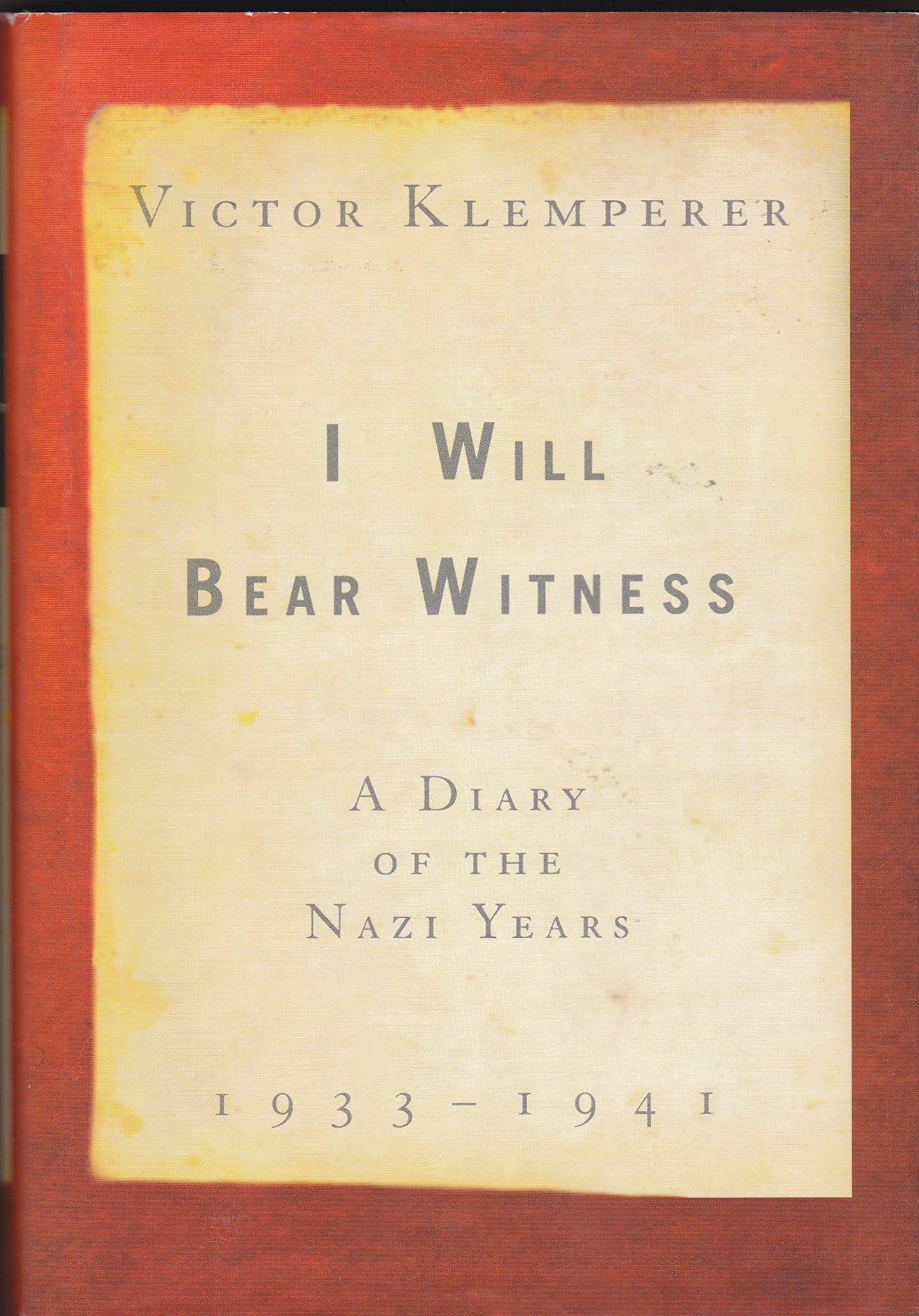 I Will Bear Witness: A Diary of the Nazi Years, 1933-1941 - 9564