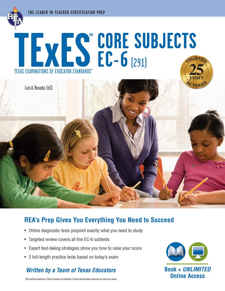 TExES Core Subjects EC-6 (291) Book + Online (TExES Teacher Certification Test Prep) - 1509