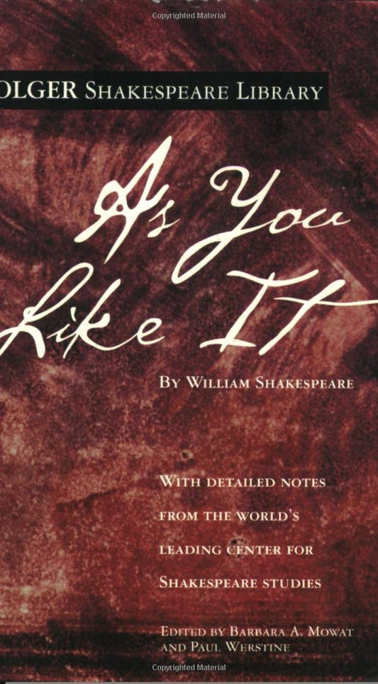 As You Like It (Folger Shakespeare Library) - 6355