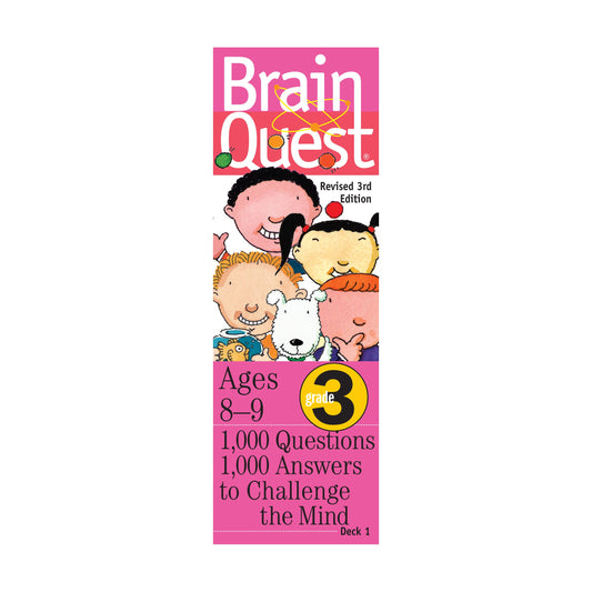 Brain Quest: Ages 8-9, Grade 3, 1,000 Questions, 1,000 Answers To Challenge The Mind