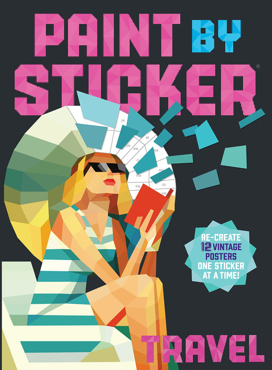 Paint by Sticker (Official): Travel: Re-create 12 Vintage Posters One Sticker at a Time! - 1704