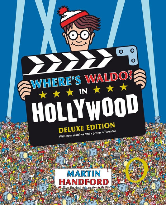 Where's Waldo? In Hollywood: Deluxe Edition with New Searches and Collectible Poster (A Hidden Object Activity Book with Search & Find Puzzles and Spot-the-Difference Game)