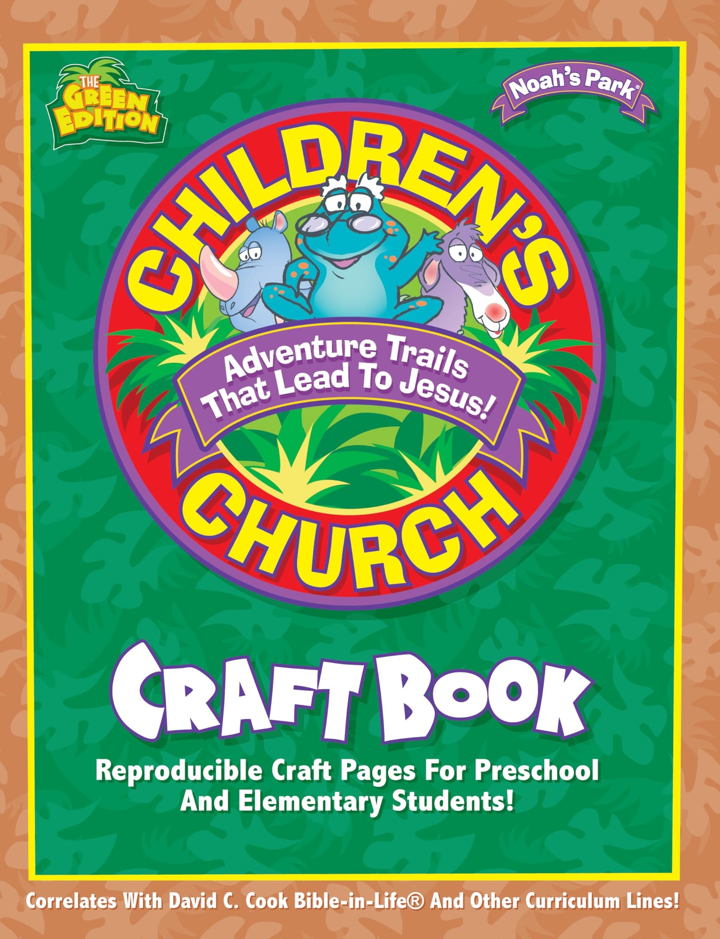 Noah's Park Children's Church Craft Book, Green Edition - 3269