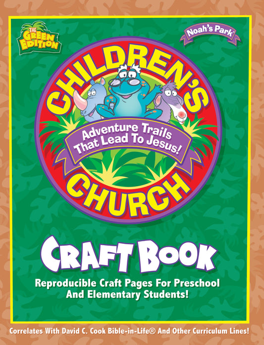Noah's Park Children's Church Craft Book, Green Edition - 8147