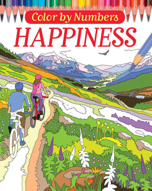 Color by Numbers: Happiness (Arcturus Coloring Books, 6) - 4173
