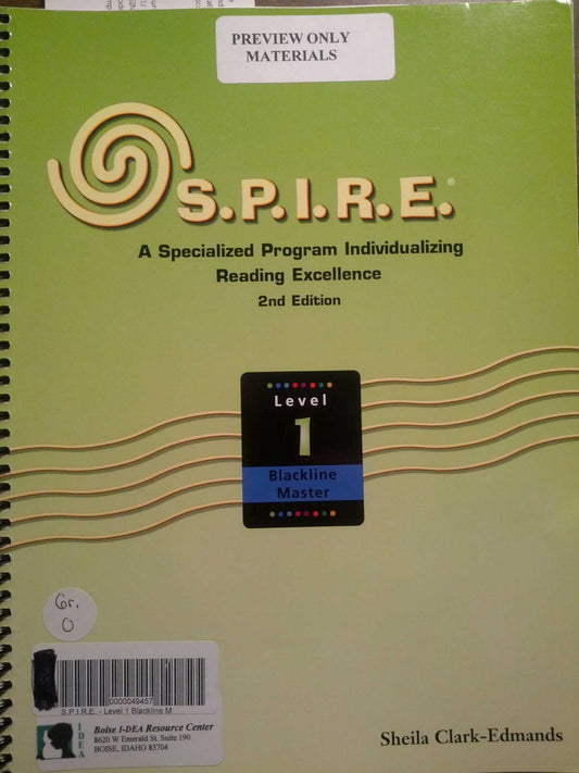 Spire Blackline Masters Level 1 - 31