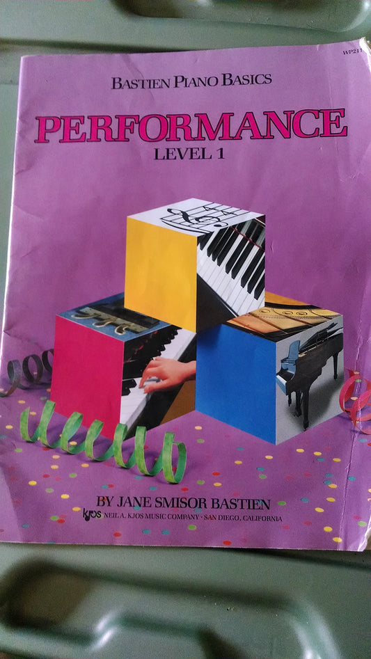 WP211 - Bastien Piano Basics - Performance Level 1