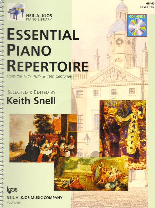 GP460 - Essential Piano Repertoire Book/CD - Level 10 (Neil A Kjos Piano Library Book & CD) - 9937