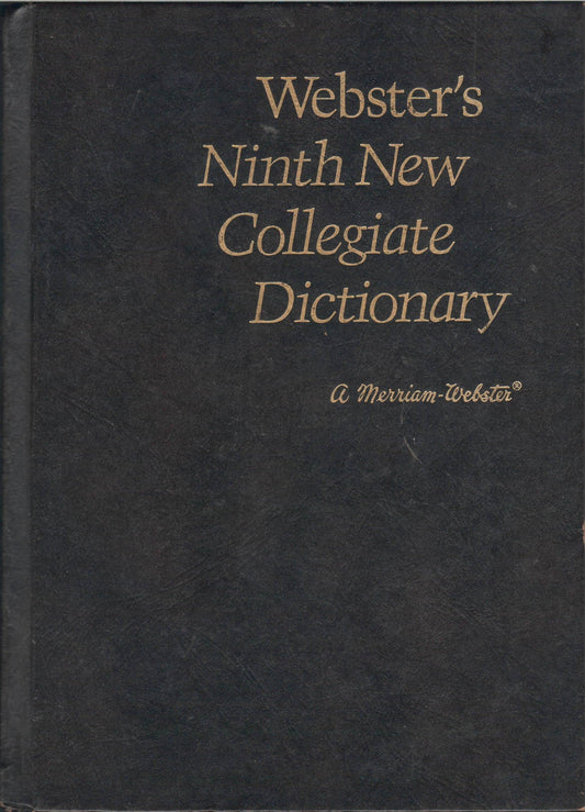Webster's Ninth New Collegiate Dictionary: Brown-Leather-Like/Stock #10