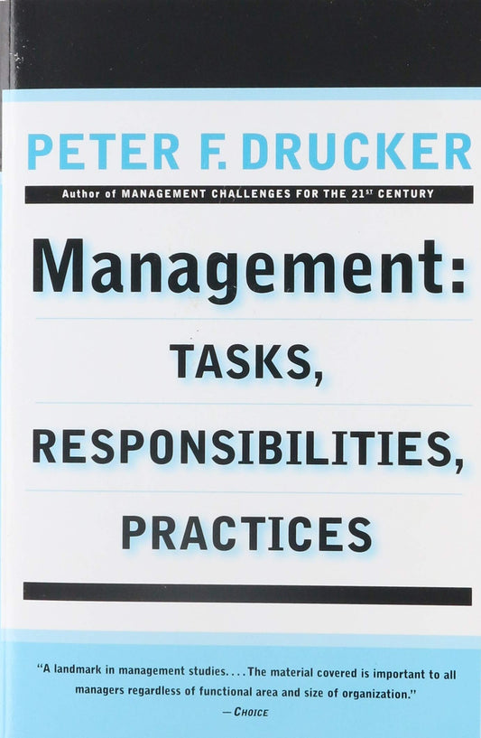 Management: Tasks, Responsibilities, Practices - 4208