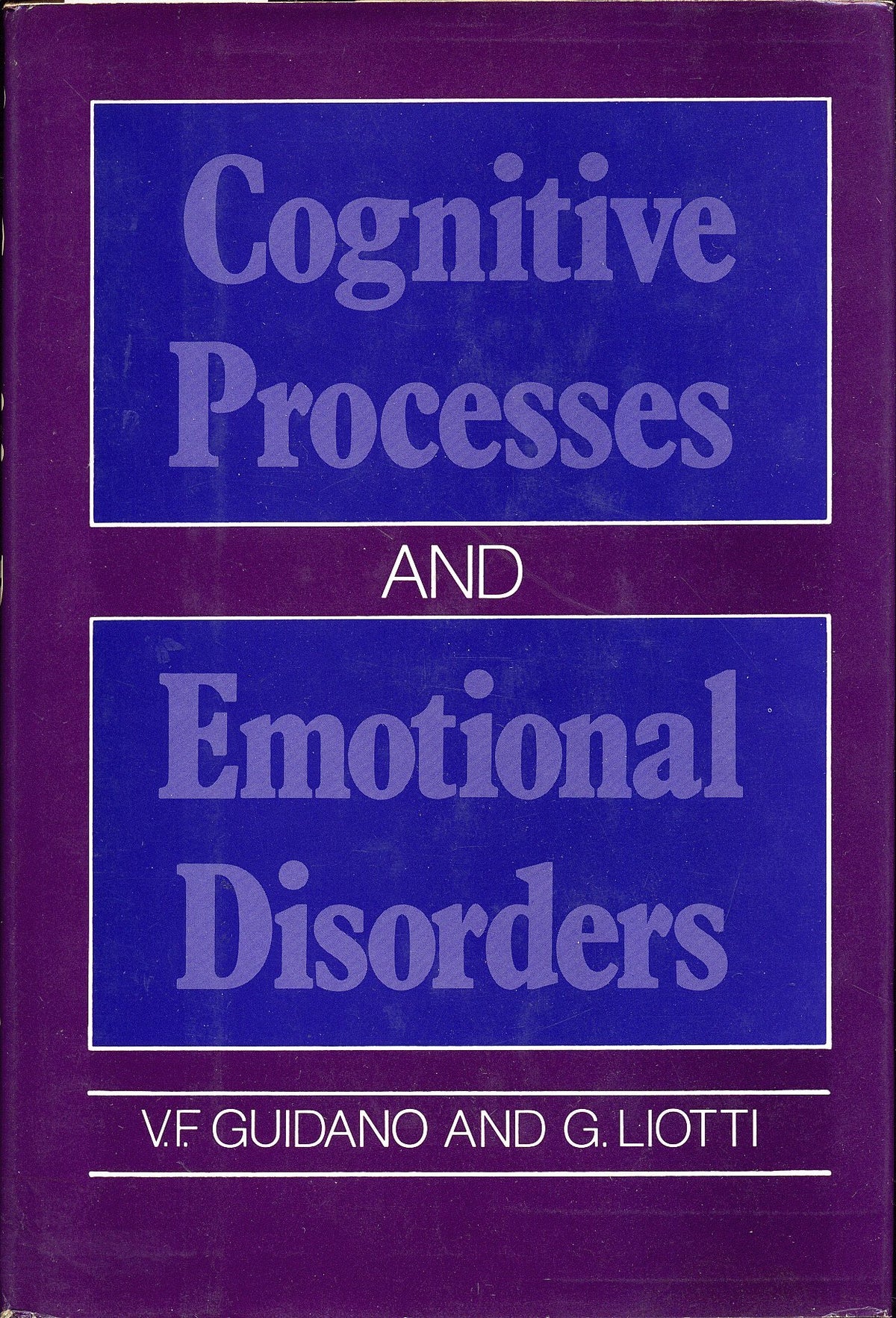 Cognitive Processes and Emotional Disorders: A Structural Approach to Psychotherapy