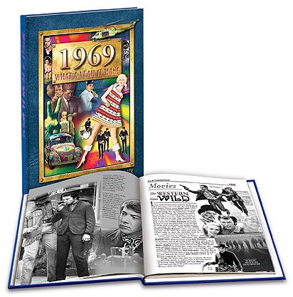 1969 What A Year it Was: 50th Birthday or Anniversary Hardcover Coffee Table Book