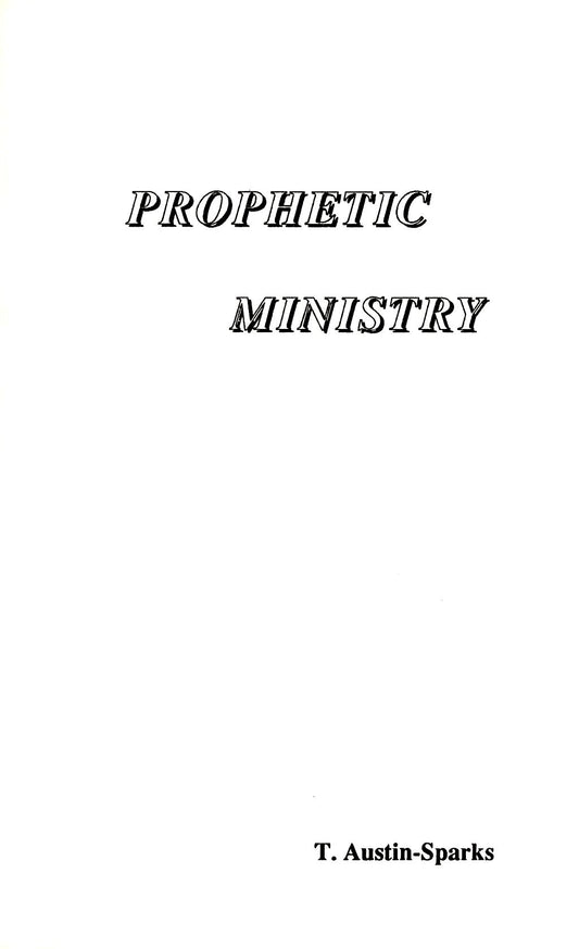 Prophetic Ministry