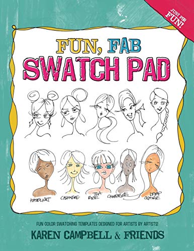 Fun Fab Swatch Pad: Fun color swatching templates designed for artists by artists! (Fun Fab Drawing Series) - 5523
