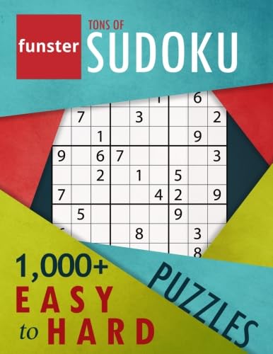 Funster Tons of Sudoku 1,000+ Easy to Hard Puzzles: A bargain bonanza for Sudoku lovers - 8201