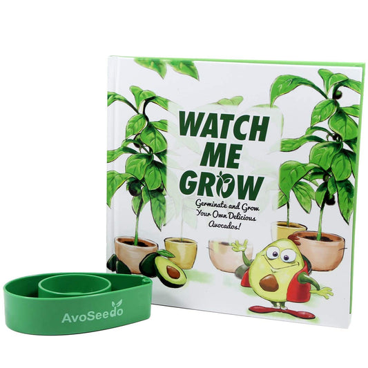 AvoSeedo Avocado Plant Kit – Kids Grow Your Own Avocado, Watch Me Grow Kit, Family Project Kit, Grow Avocado, Great For Kids And Adults, Watch Me Grow Book Included