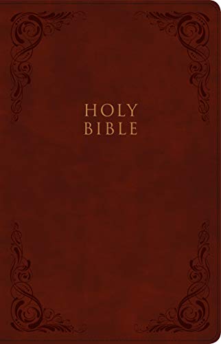 KJV Large Print Personal Size Reference Bible, Burgundy LeatherTouch, Red Letter, Pure Cambridge Text, Presentation Page, Cross-References, Full-Color Maps, Easy-to-Read Bible MCM Type - 6425