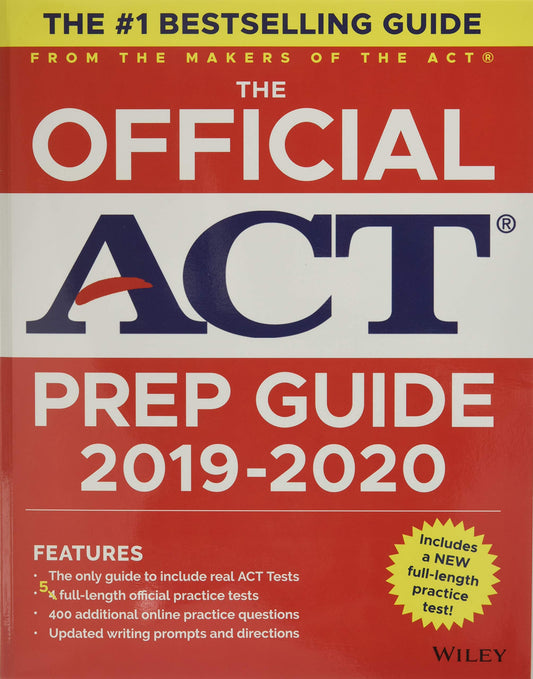 The Official ACT Prep Guide 2019-2020, (Book + 5 Practice Tests + Bonus Online Content) - 3791
