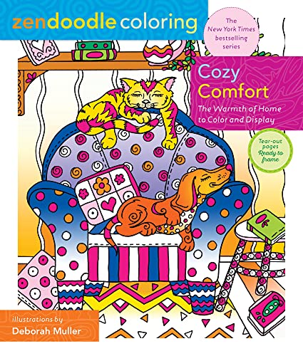 Zendoodle Coloring: Cozy Comfort: The Warmth of Home to Color and Display