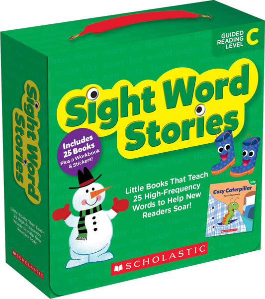 Sight Word Stories: Level C (Parent Pack): Fun Books That Teach 25 Sight Words to Help New Readers Soar (Scholastic Guided Reading Level C) - 2849