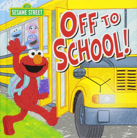 Off to School!: A Sweet Back to School Adventure with Elmo and Anxiety Relief Book for Toddlers & Kids for First Day Jitters (Sesame Street Scribbles) - 852