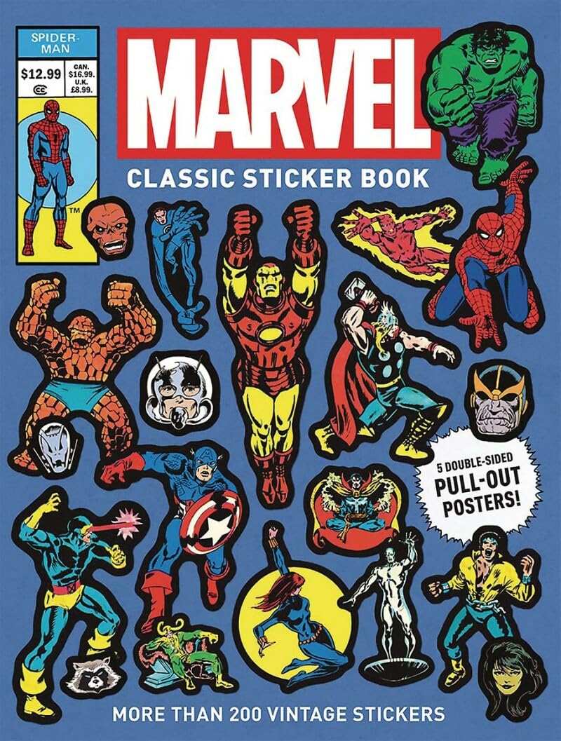 Marvel Classic Sticker Book: Includes 250+ Stickers and 5 Pull-Out Posters