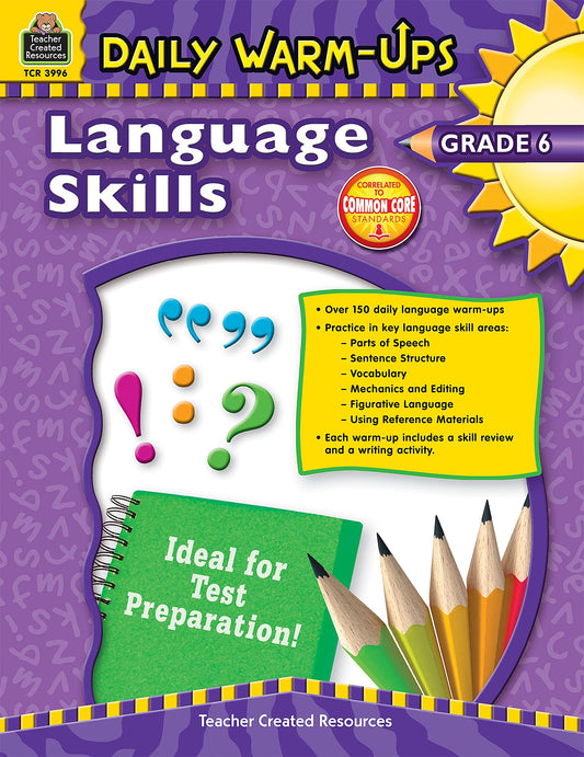 Daily Warm-Ups: Language Skills Grade 6: Language Skills Grade 6 - 4034