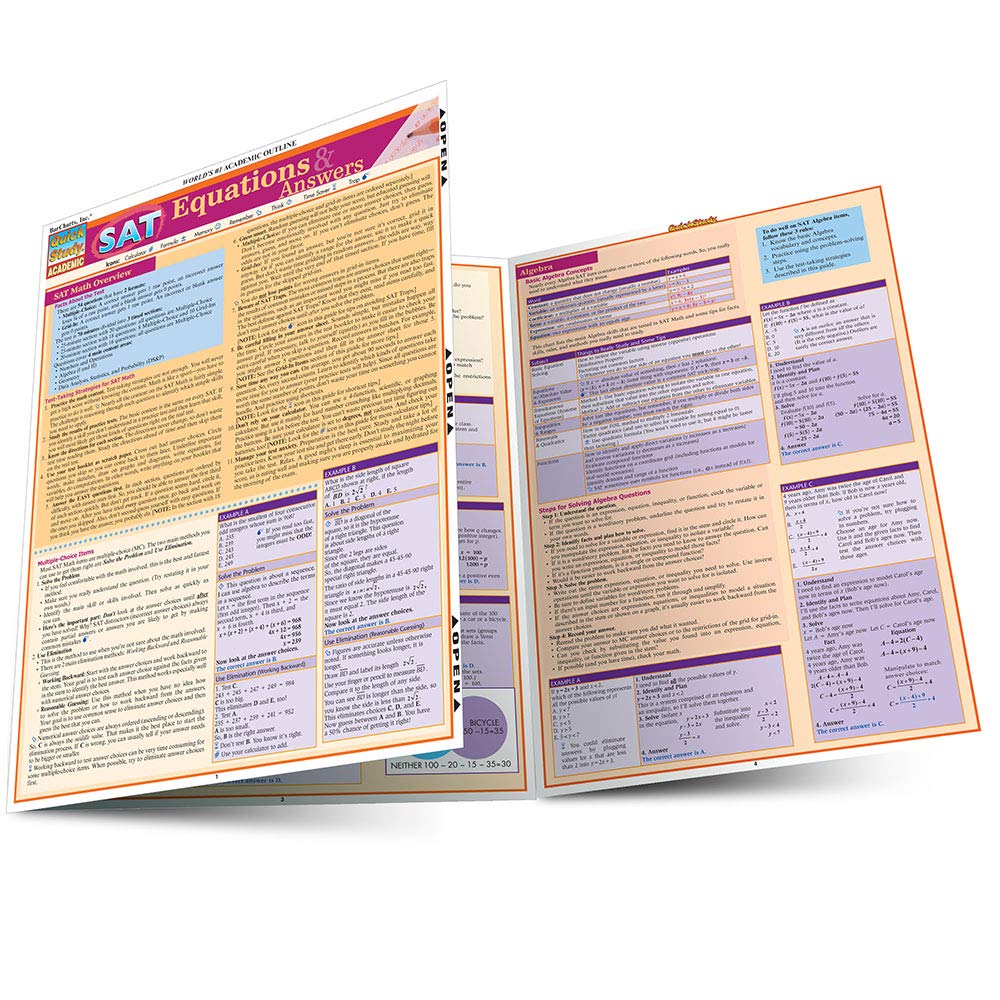 Sat Equations & Answers (Quick Study Academic)