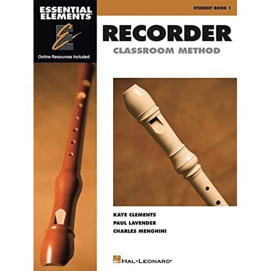 Essential Elements for Recorder Classroom Method – Student Book 1 | 130 Songs Sheet Music with Online Audio and Video | Recorder Songbook | Hal Leonard Beginner Instruction - 3388
